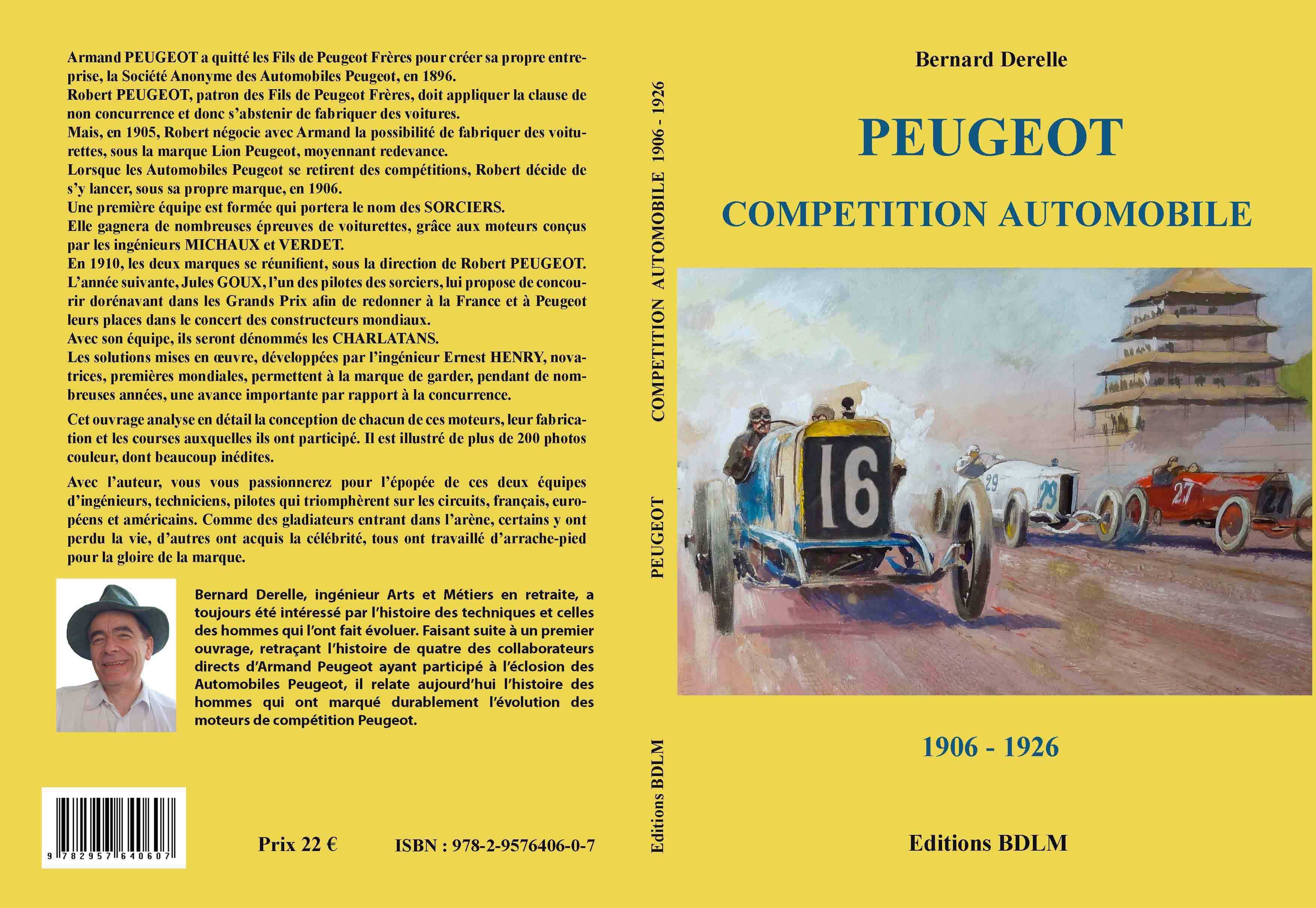 Couverture livre Peugeot competitions